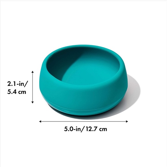 OXO tot Teal silicone bowl - NWT 2.1x5in - Picture 2 of 3